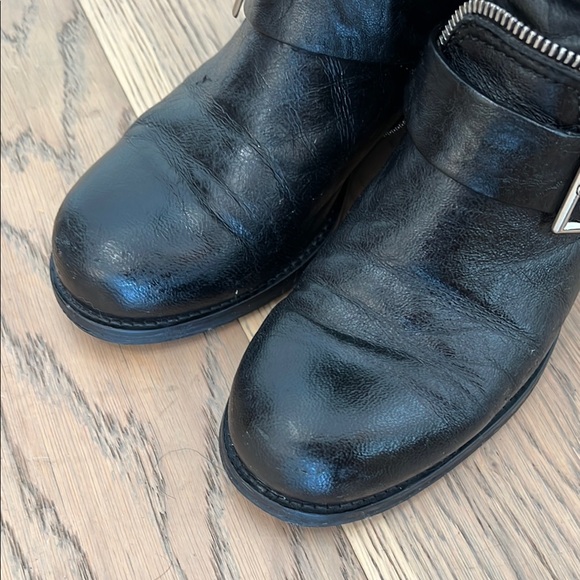 Jimmy Choo Black Leather Biker Boots - Picture 8 of 13